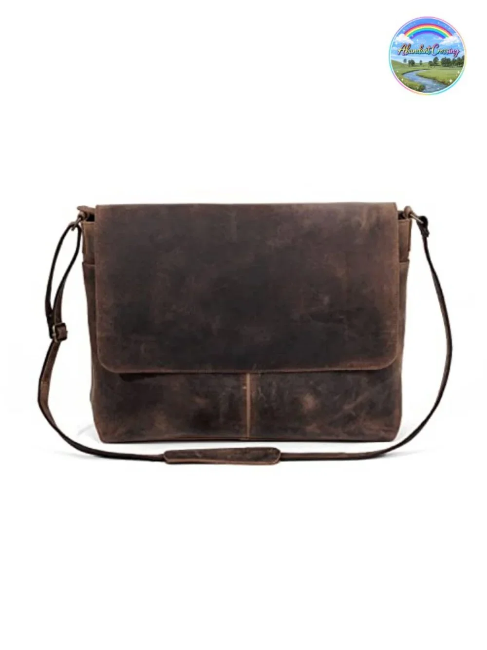 Handmade Buffalo Leather Messenger Satchel Laptop Briefcase 17 inch